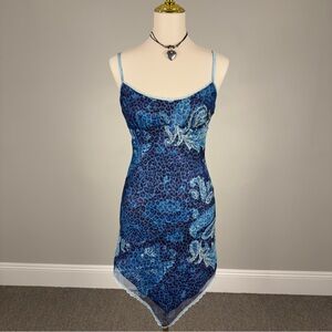 y2k cheetah midi dress